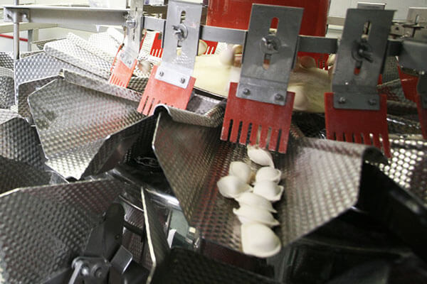 Ishida秤上的饺子