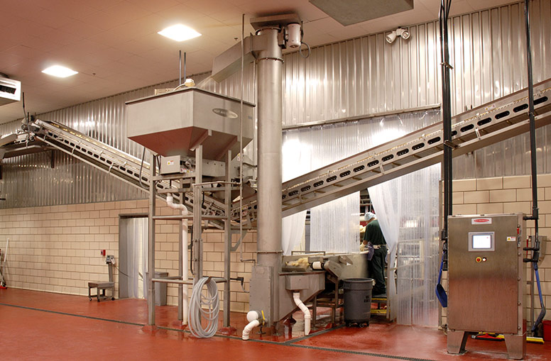 带式输送机的立式螺钉电梯