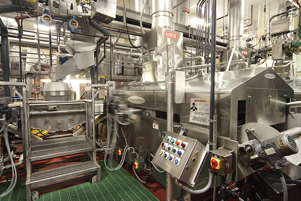 用于硬咬水壶芯片的批次油炸锅